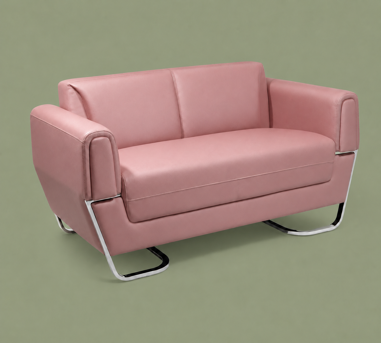 Blush pink sofa