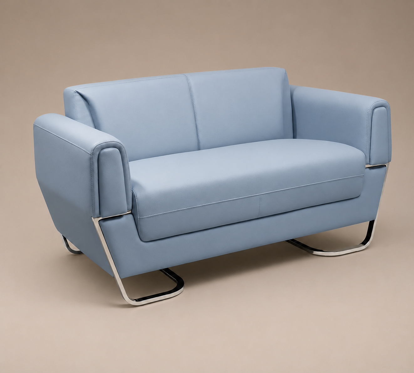 Powder blue sofa