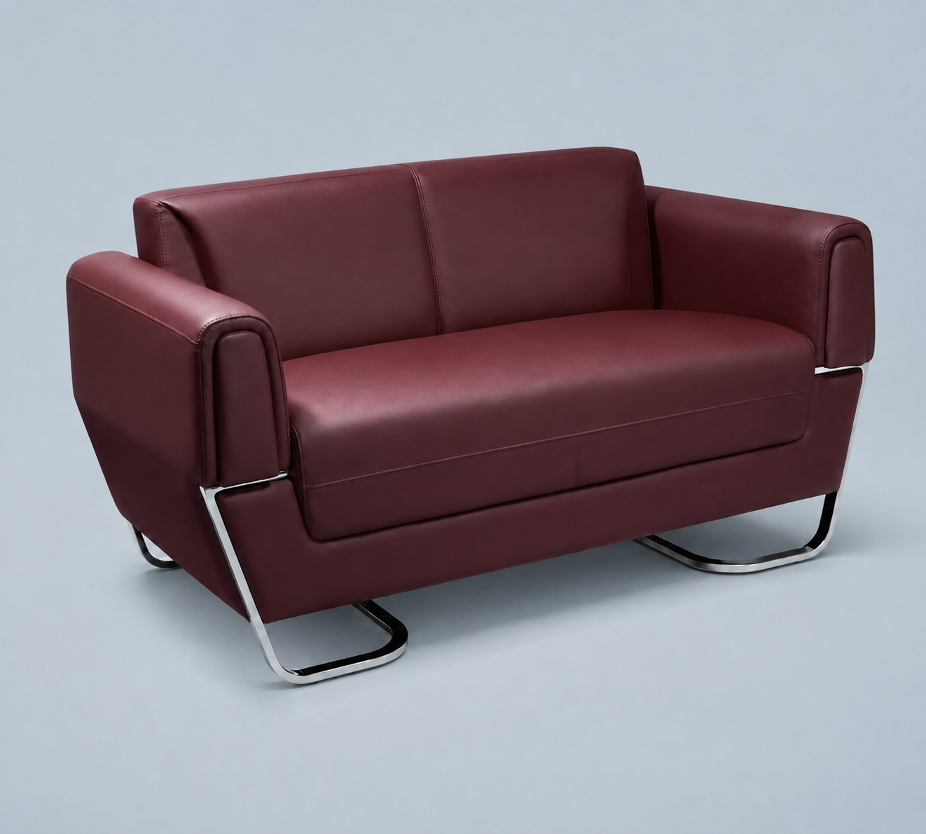 Burgundy sofa